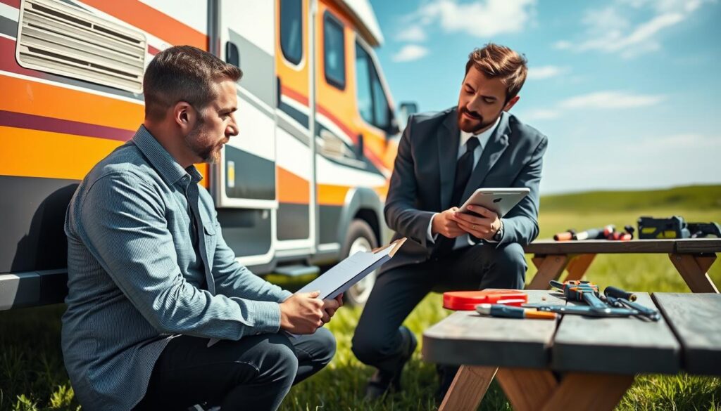 MOTOEXPERT camper damage evaluation