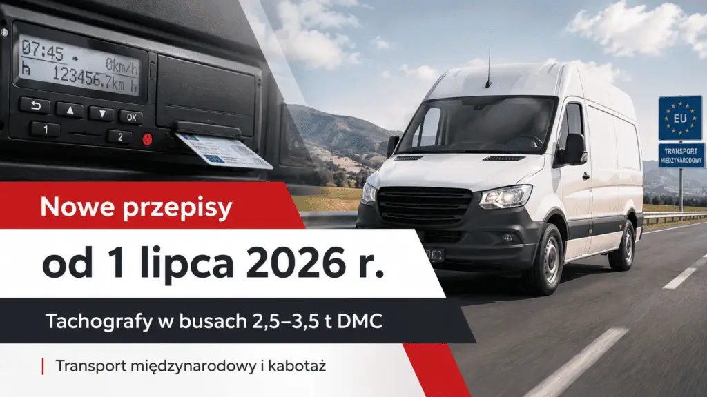 Tachografy w busach od 1 lipca 2026 r. – nowe przepisy dla pojazdów