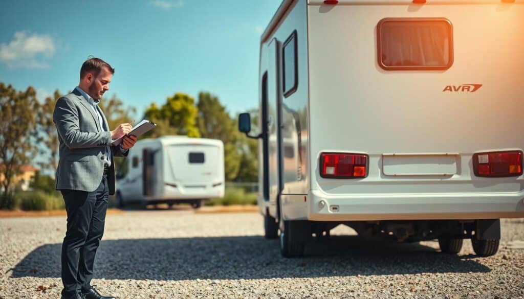 camper van damage evaluation